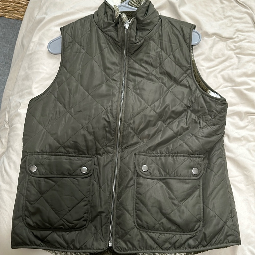 Dry Goods reversible puffer vest